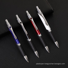 Office Holiday Customized Logo High-end Ballpoint Pen Creative Aluminum Rod Press Metal Ball Pen Triangle Pen